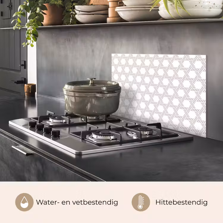 Spatscherm keuken - Grafisch - Patroon - Modern - Opvallend - Begrensd — 6
