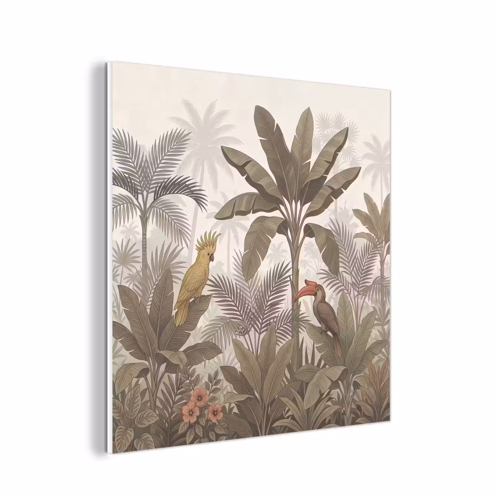 Forex - Vogel - Jungle - Tropisch - Illustratie - Groen — 1