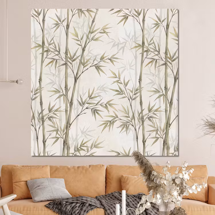 Forex - Bamboe - Bladeren - Natuur - Aquarel - Groen — 4