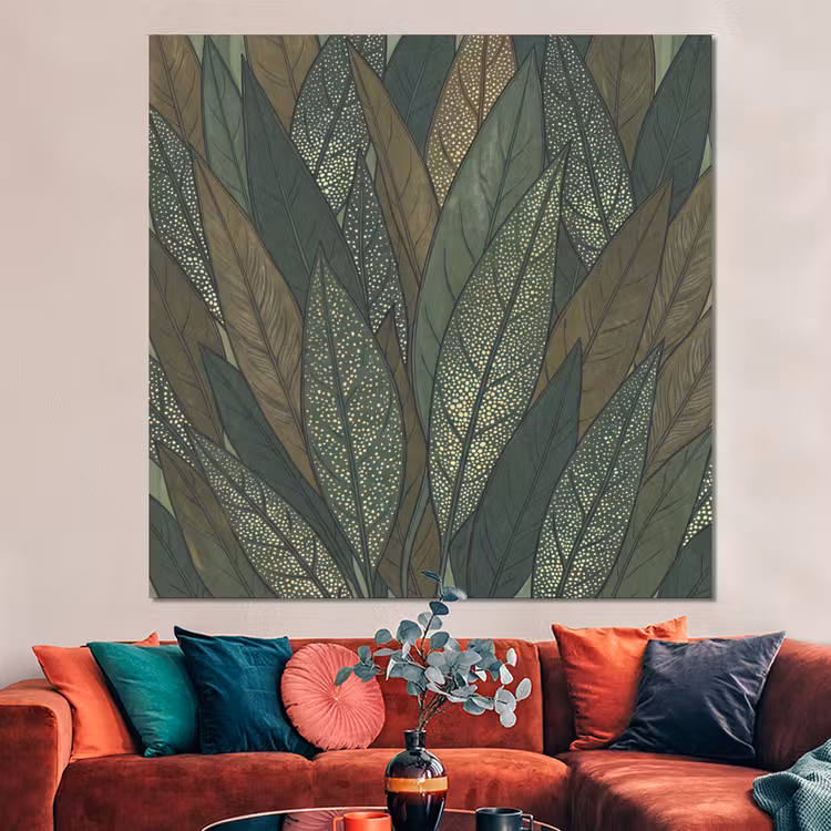 Forex - Bladeren - Patroon - Gestippeld - Natuur - Groen — 3