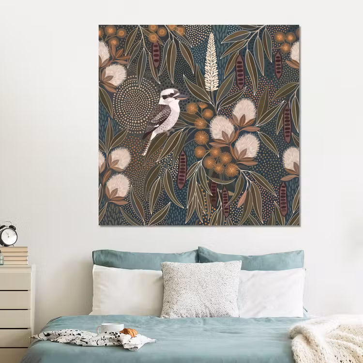 Forex - Vogel - Bladeren - Natuur - Illustratie - Groen — 2