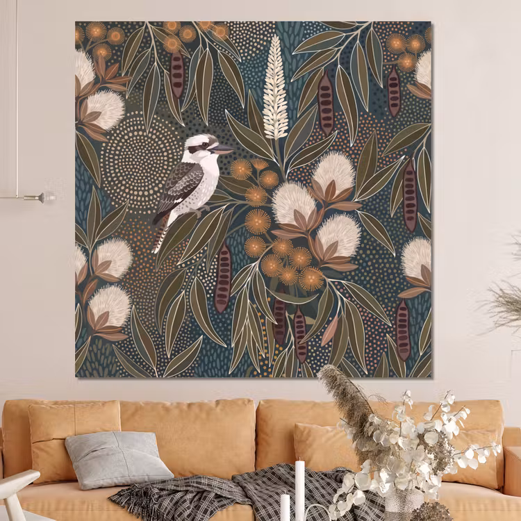 Forex - Vogel - Bladeren - Natuur - Illustratie - Groen — 4