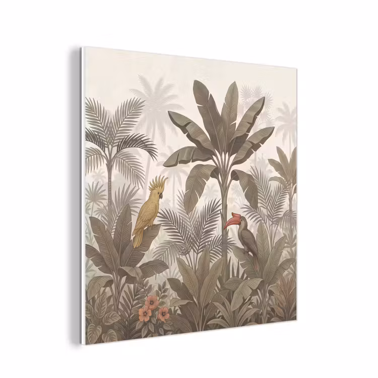 Forex - Vogel - Jungle - Tropisch - Illustratie - Groen — 1