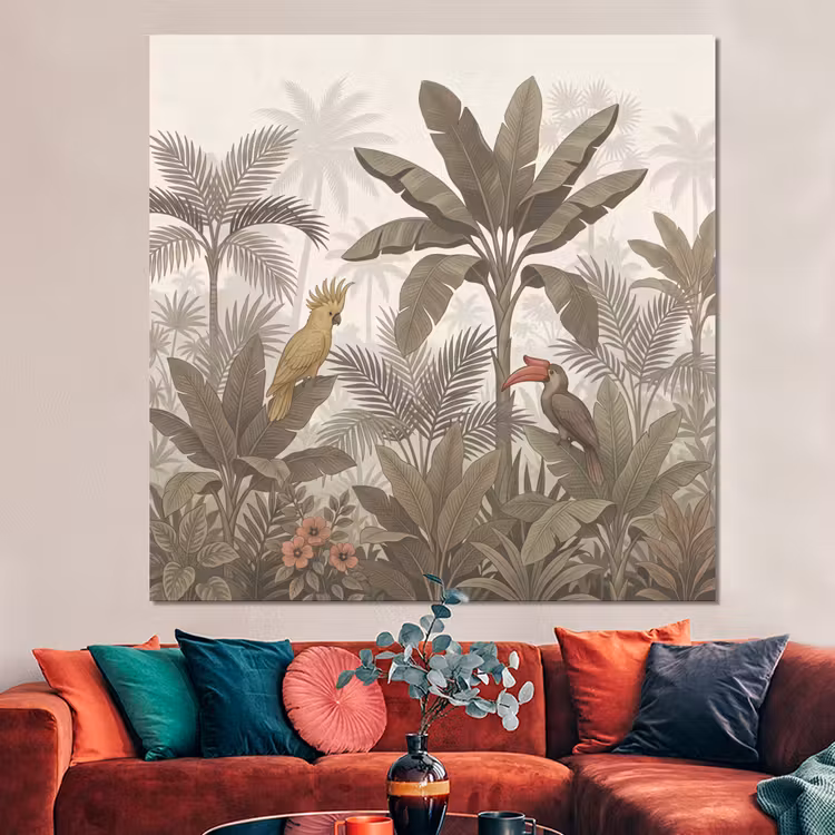Forex - Vogel - Jungle - Tropisch - Illustratie - Groen — 3