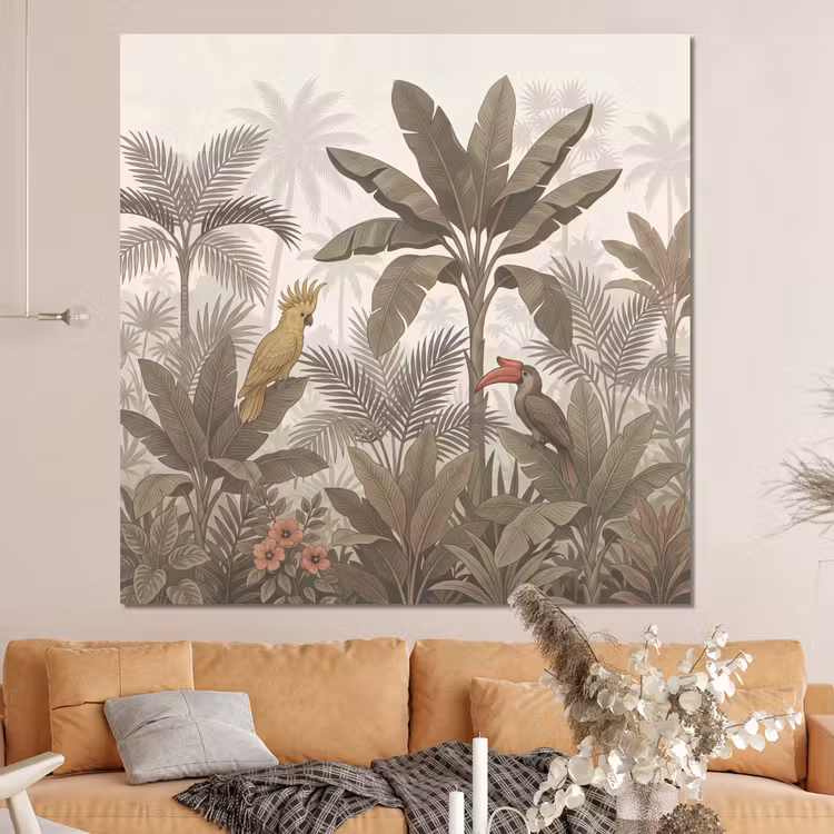 Forex - Vogel - Jungle - Tropisch - Illustratie - Groen — 4