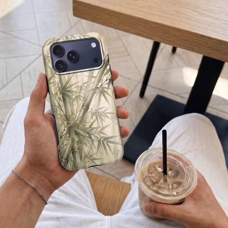 Telefoonhoesje Toughcase - Bamboe - Bladeren - Aziatisch - Groen - Natuur — 4