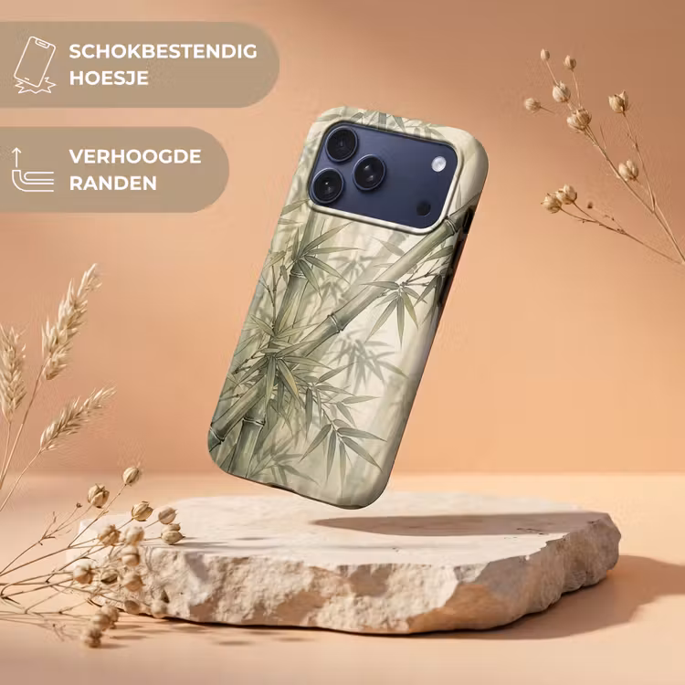 Telefoonhoesje Toughcase - Bamboe - Bladeren - Aziatisch - Groen - Natuur — 5