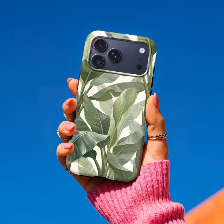 Telefoonhoesje Toughcase - Planten - Bladeren - Tropisch - Groen — 2