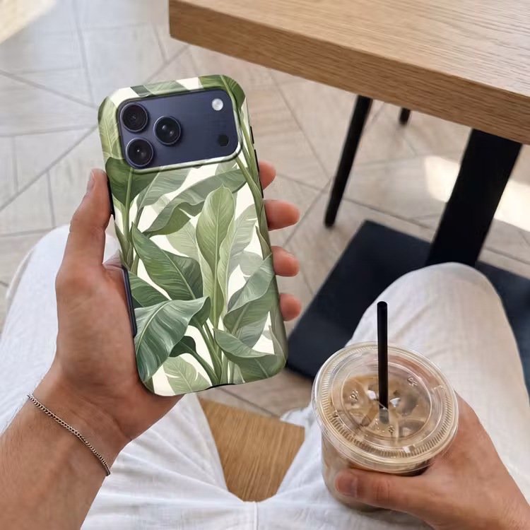 Telefoonhoesje Toughcase - Planten - Bladeren - Tropisch - Groen — 4