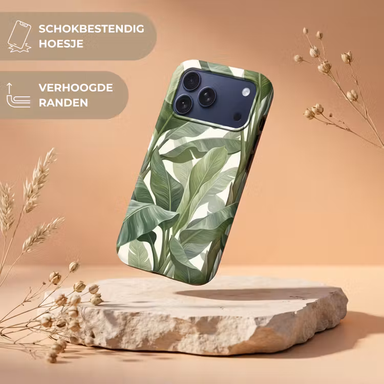 Telefoonhoesje Toughcase - Planten - Bladeren - Tropisch - Groen — 5
