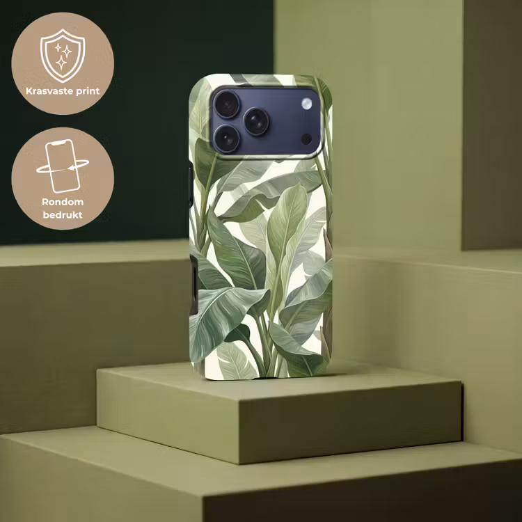 Telefoonhoesje Toughcase - Planten - Bladeren - Tropisch - Groen — 7