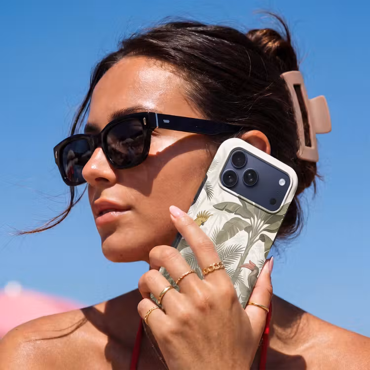 Telefoonhoesje Toughcase - Vogel - Jungle - Tropisch - Illustratie - Groen — 6