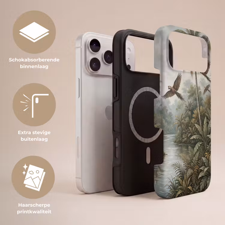 Telefoonhoesje Toughcase - Vogel - Vliegend - Tropisch - Landschap - Klassiek — 3