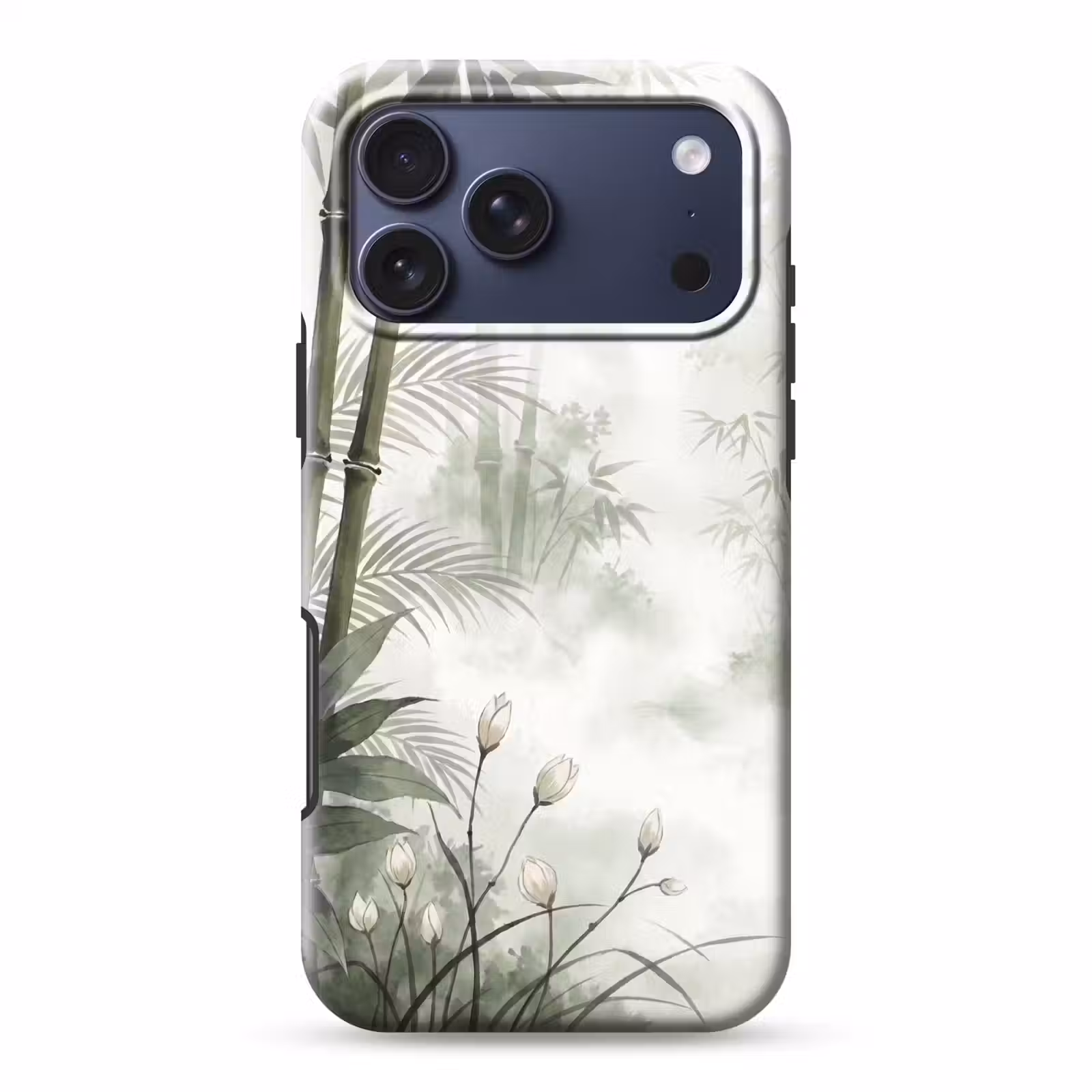 Telefoonhoesje Toughcase - Bloemen - Knop - Tuin - Illustratie - Wit — 1