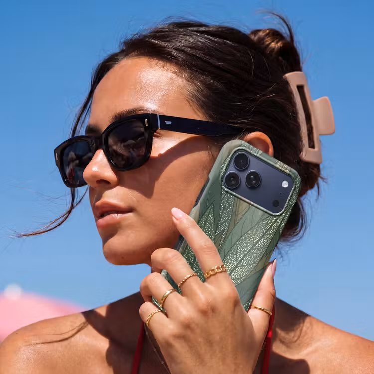 Telefoonhoesje Toughcase - Bladeren - Patroon - Gestippeld - Natuur - Groen — 6