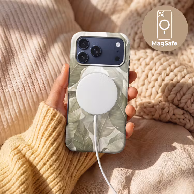 Telefoonhoesje Toughcase - Bladeren - Tropisch - Natuur - Abstract - Beige — 8