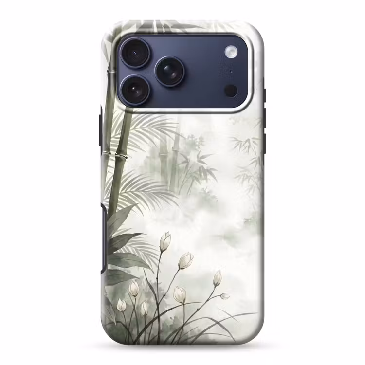 Telefoonhoesje Toughcase - Bloemen - Knop - Tuin - Illustratie - Wit — 1