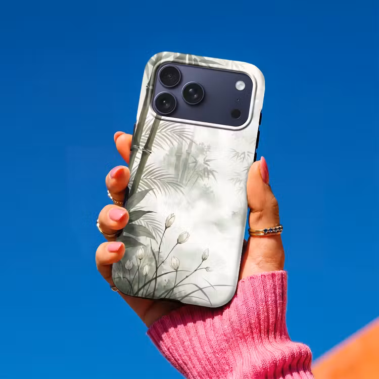 Telefoonhoesje Toughcase - Bloemen - Knop - Tuin - Illustratie - Wit — 2
