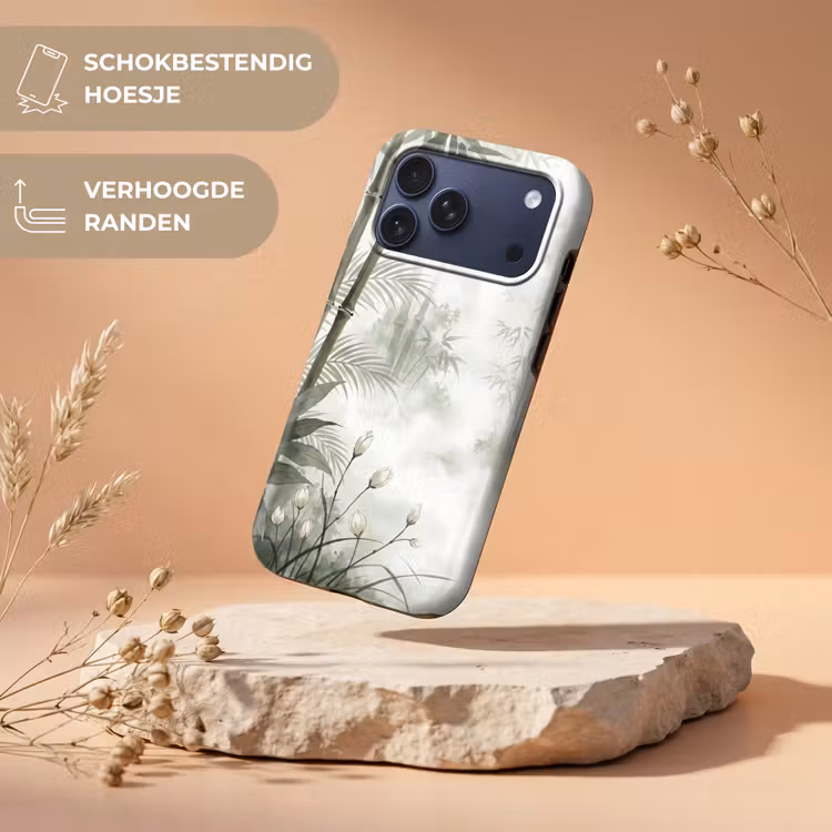 Telefoonhoesje Toughcase - Bloemen - Knop - Tuin - Illustratie - Wit — 5