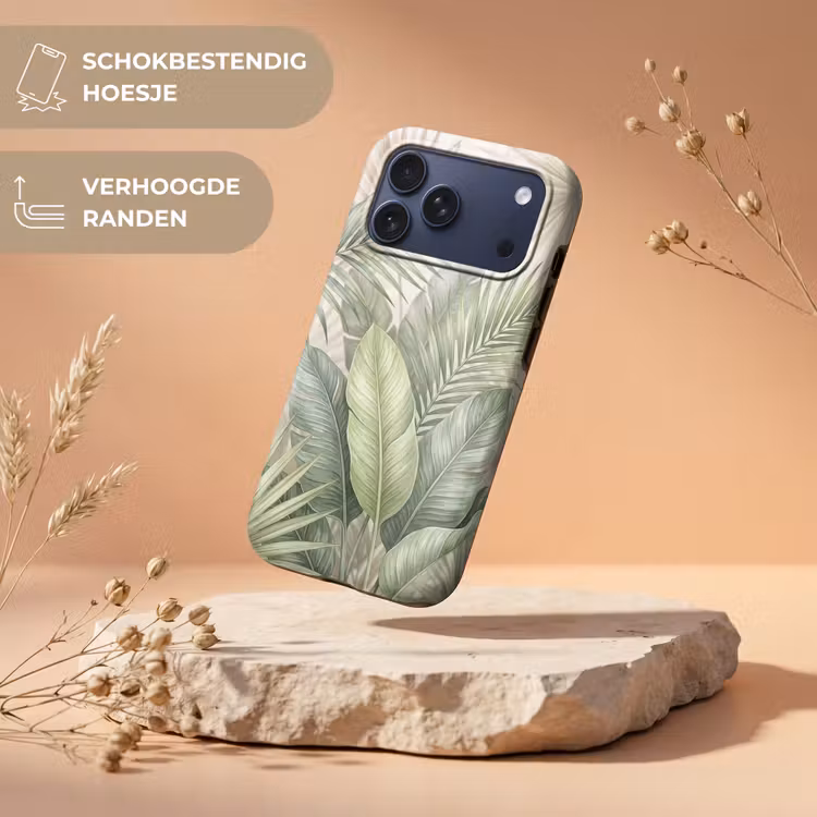 Telefoonhoesje Toughcase - Planten - Tropisch - Bladeren - Groen - Natuur — 5