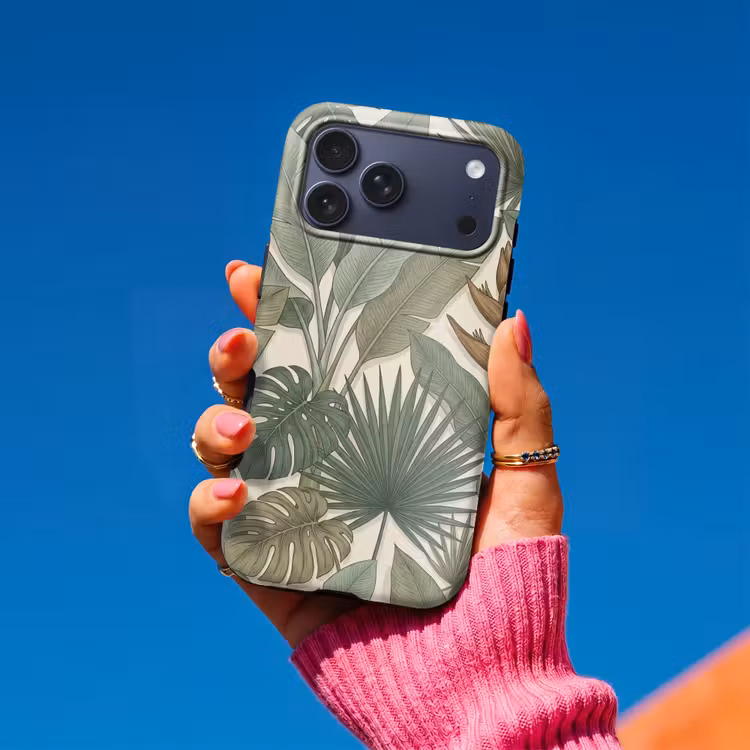 Telefoonhoesje Toughcase - Planten - Tropisch - Natuur - Illustratie - Groen — 2
