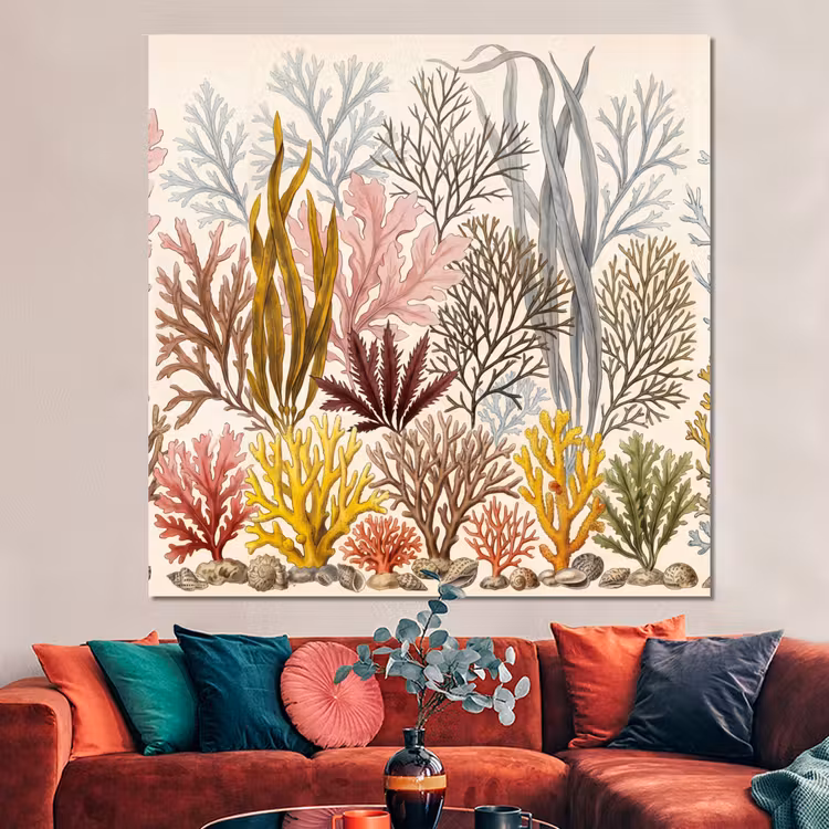 Forex - Natuur - Onderwater - Botanisch - Vintage - Kleurrijk — 3