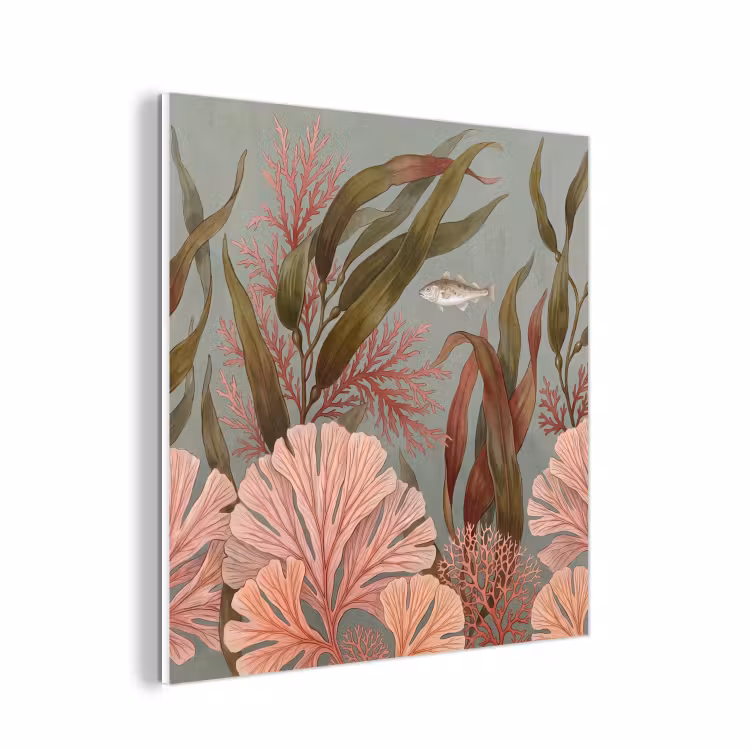 Forex - Onderwater - Planten - Vis - Vintage - Groen — 1