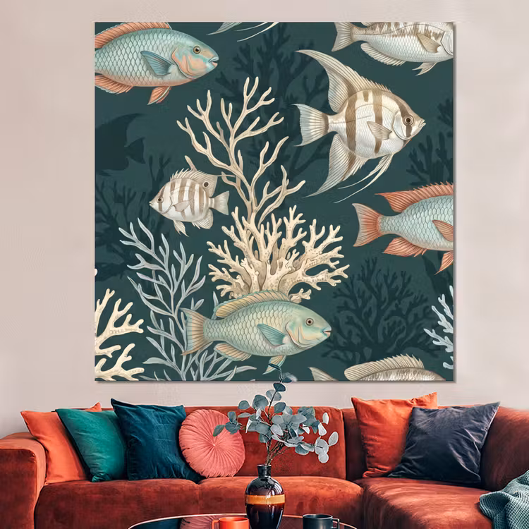Forex - Vis - Koraal - Onderwater - Illustratie — 3