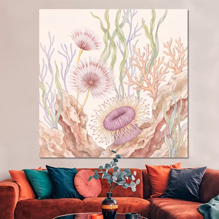 Forex - Zeeleven - Koraal - Onderwater - Illustratie - Kleurrijk — 3
