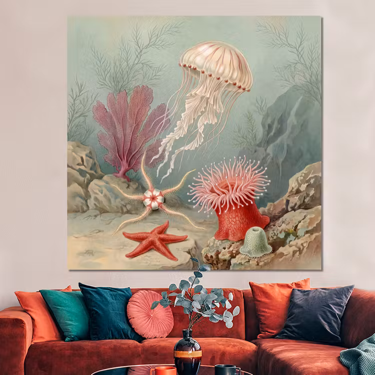 Forex - Zeeleven - Kwal - Onderwater - Illustratie - Beige — 3