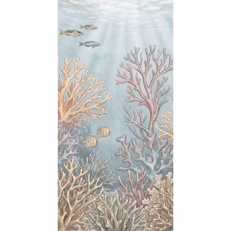 Behang - Vis - Koraal - Oceaan - Illustratie - Onderwater — 2