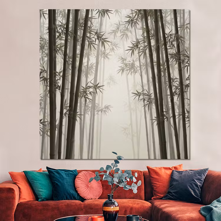 Forex - Bamboe - Bos - Mist - Natuur — 3