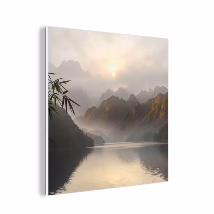 Forex - Bergen - Water - Mist - Natuur - Landschap — 1