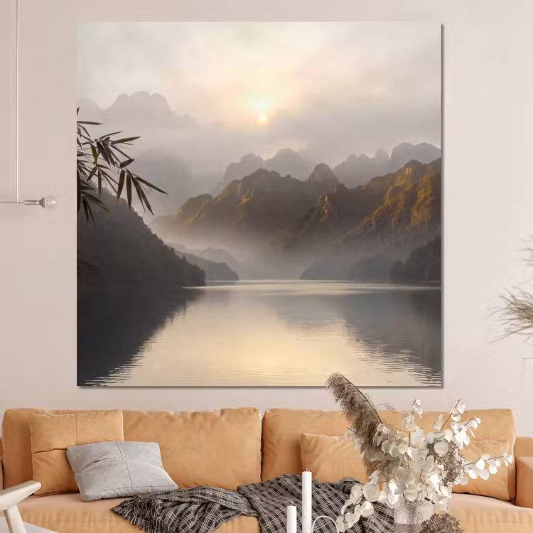 Forex - Bergen - Water - Mist - Natuur - Landschap — 4