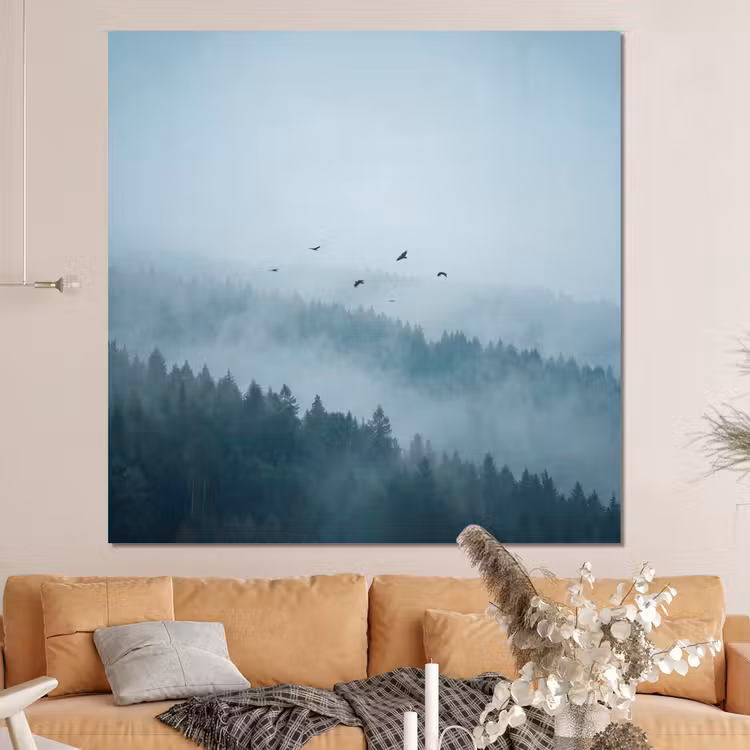 Forex - Bos - Mist - Vogels - Natuur - Groen — 4