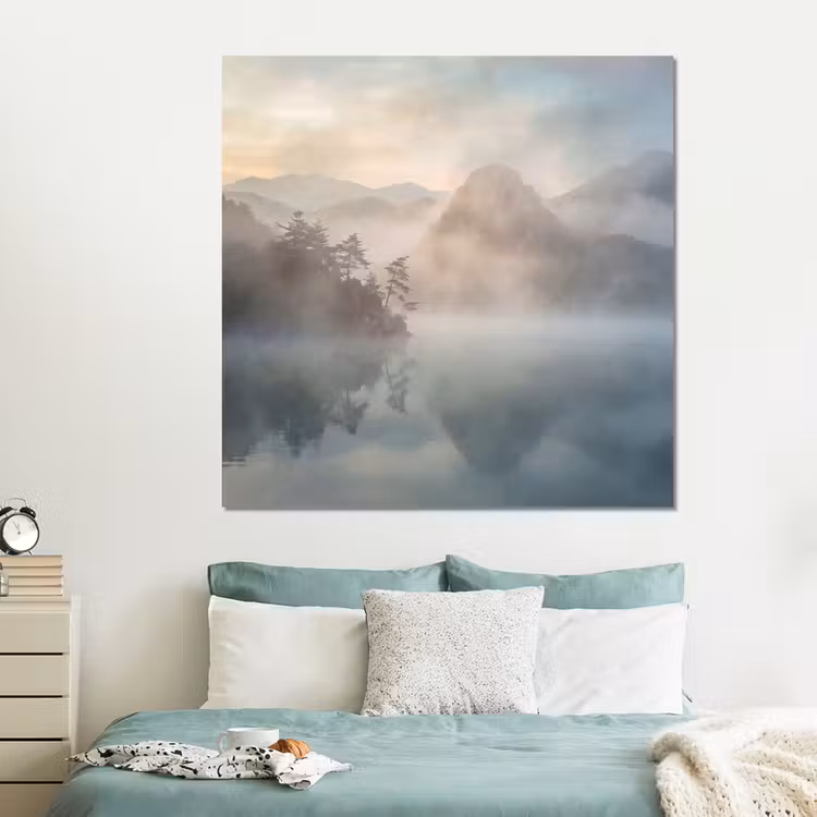 Forex - Landschap - Bergen - Mist - Water - Natuur — 2