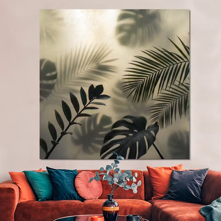 Forex - Planten - Bladeren - Schaduwen - Groen - Modern — 3