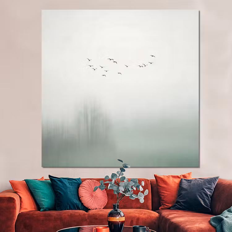 Forex - Vogel - Vlucht - Natuur - Minimalistisch — 3