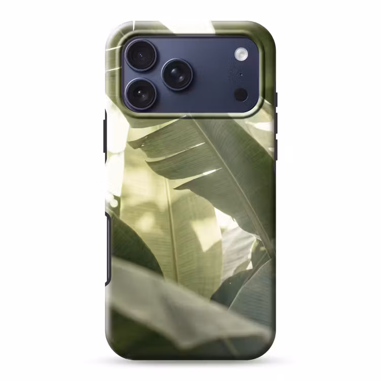 Telefoonhoesje Toughcase - Natuur - Bladeren - Groen - Tropisch - Detail — 1