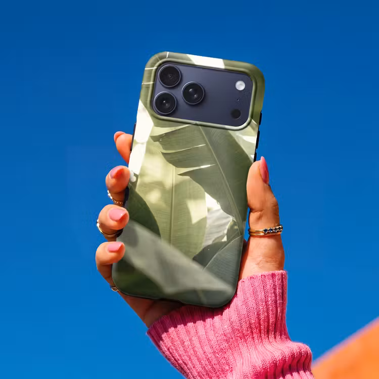 Telefoonhoesje Toughcase - Natuur - Bladeren - Groen - Tropisch - Detail — 2