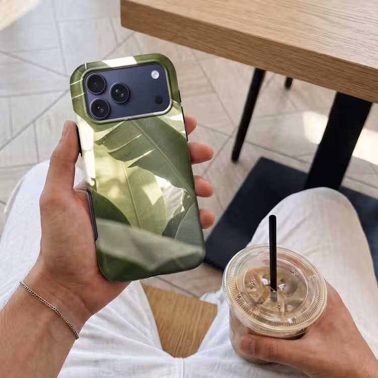 Telefoonhoesje Toughcase - Natuur - Bladeren - Groen - Tropisch - Detail — 4