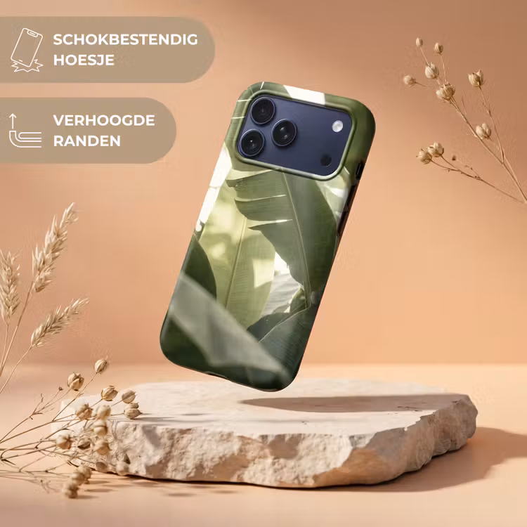 Telefoonhoesje Toughcase - Natuur - Bladeren - Groen - Tropisch - Detail — 5