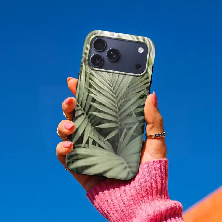 Telefoonhoesje Toughcase - Plant - Palmbladeren - Natuur - Groen — 2
