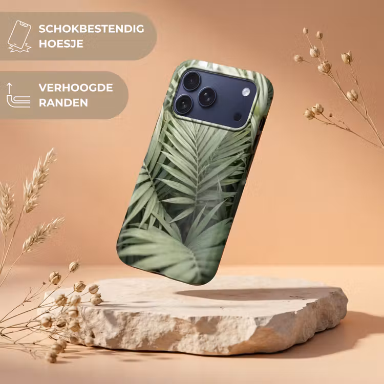 Telefoonhoesje Toughcase - Plant - Palmbladeren - Natuur - Groen — 5