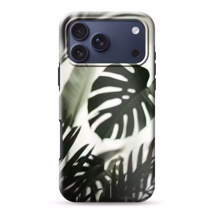 Telefoonhoesje Toughcase - Planten - Bladeren - Natuur - Minimalistisch - Groen — 1