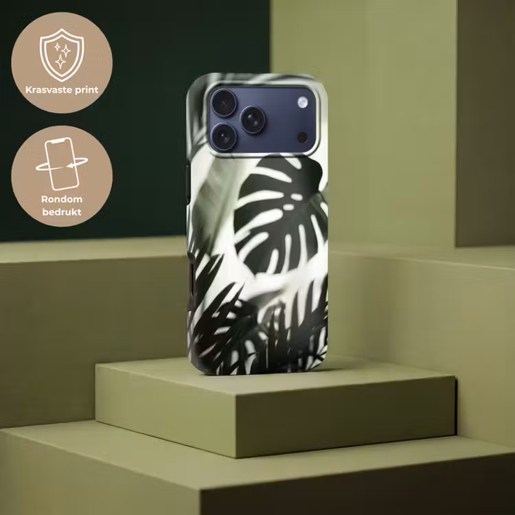 Telefoonhoesje Toughcase - Planten - Bladeren - Natuur - Minimalistisch - Groen — 7