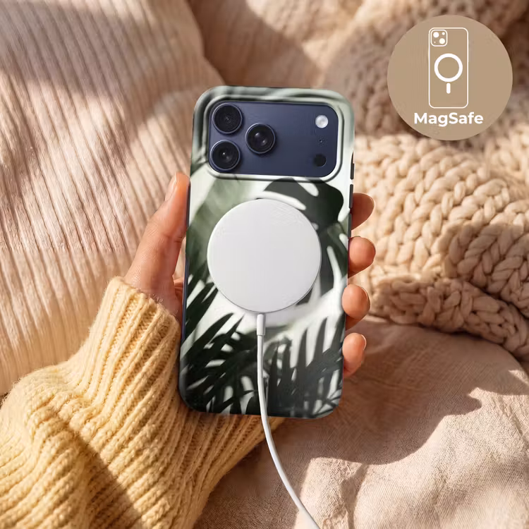 Telefoonhoesje Toughcase - Planten - Bladeren - Natuur - Minimalistisch - Groen — 8