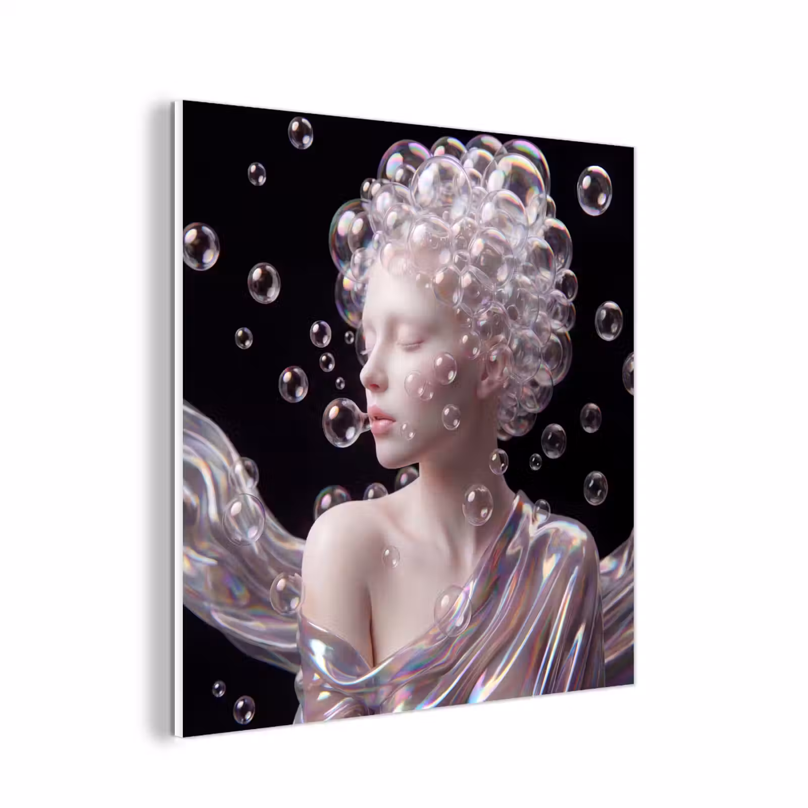 Forex - Vrouw - Bellen - Abstract - Kleurrijk — 1