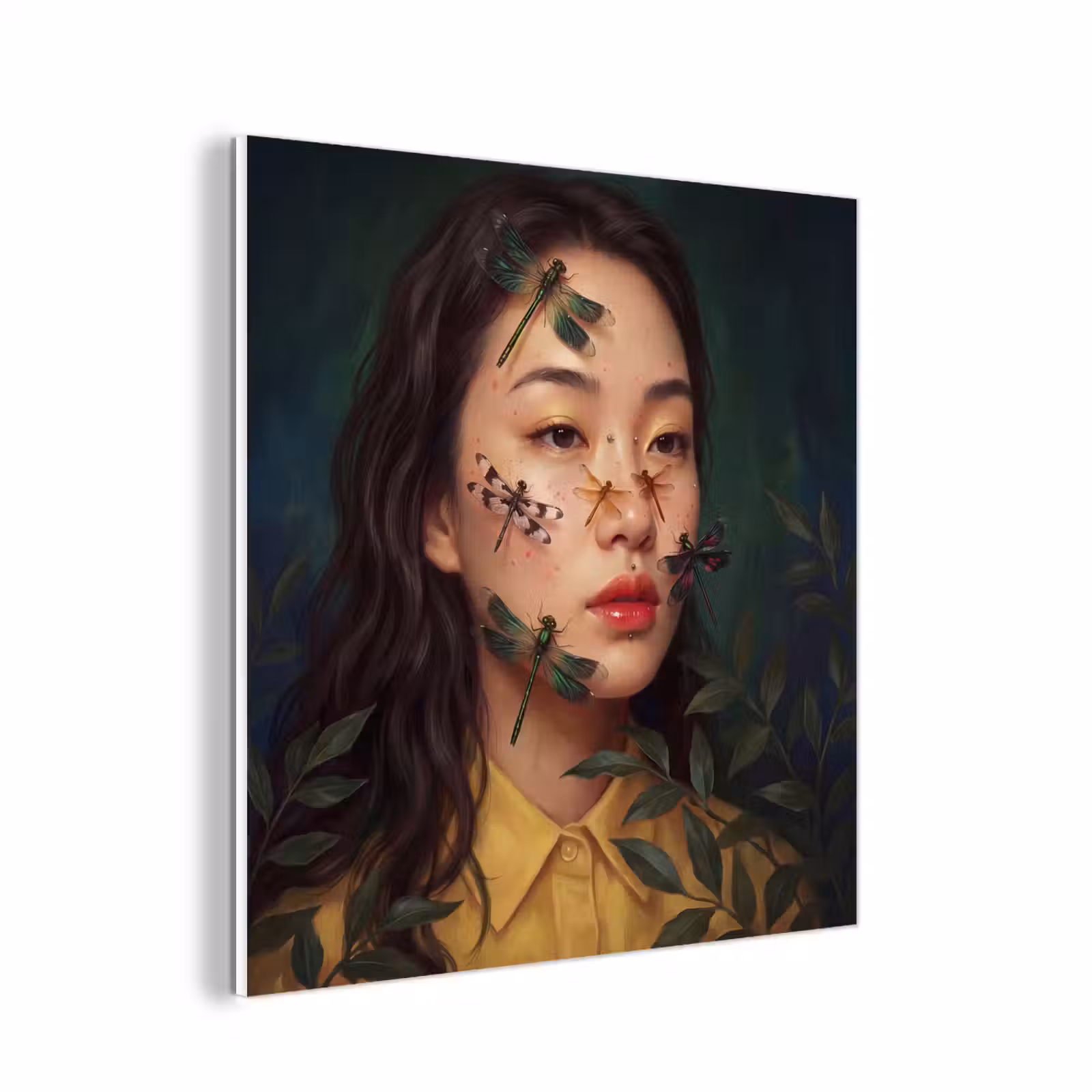 Forex - Vrouw - Insecten - Natuur - Portret - Groen — 1