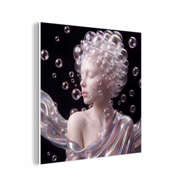 Forex - Vrouw - Bellen - Abstract - Kleurrijk — 1